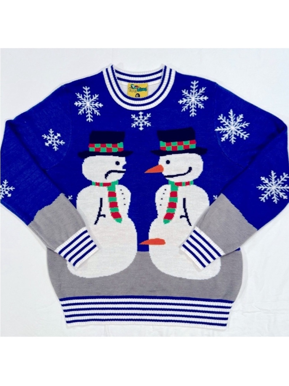 Tipsy Elves Snowman Nose Thief Sweater Mens XL Ugly Christmas Naughty Winter